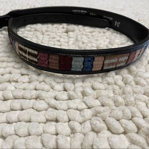 M&F top Grain Cowhide Indian Blanket Hand Woven Belt